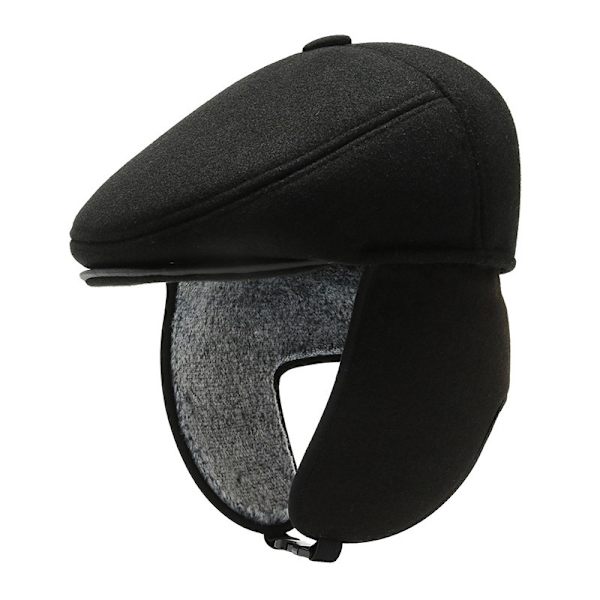 Vintervärmeöronmuffar hatt varm tjock fluffig pilot hatt herr öronprotektion vindtät skidhatt 56-58cm