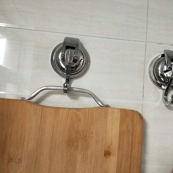 4-pack starka sugkoppskrokar (silver)