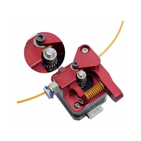 Förbättrad dubbelväxlad extruder för 3D-skrivare, filamentmatning, CR-10 mm, för Ender 3 V2 CR-10S Pro 1.75, enkel anslutning