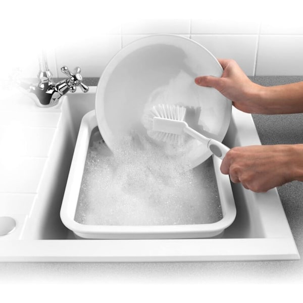 Vikbar balja - Hopfällbar plastbalja, diskbalja, portabel, för att tvätta grönsaker, diska, rektangulär balja för rengöring och matlagning, camping