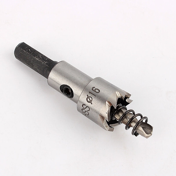 Rostfritt stålstålborr för metall, ett robust 16 mm robust skärverktyg