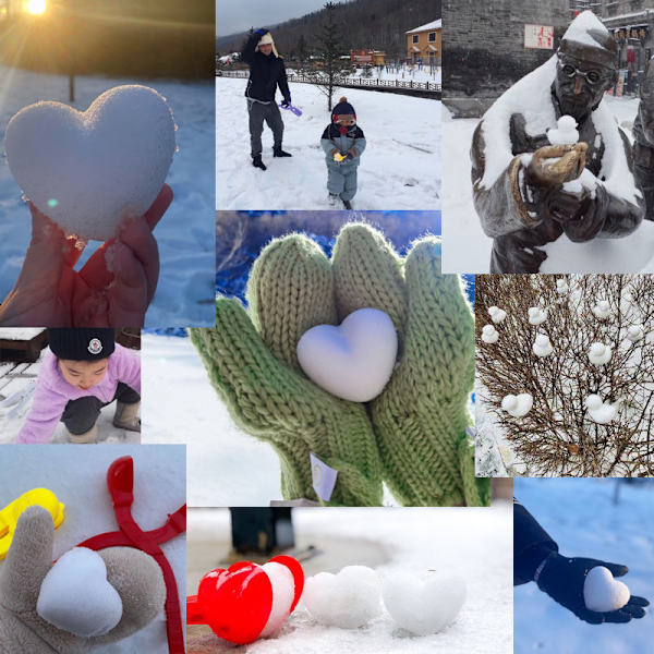 3 st Snöbollsmaskin leksak, utomhus snöleksaker för barn, roligt vinter snöbollsspel
