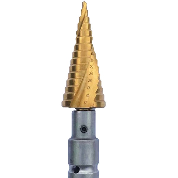 Trinnborr Spiralspor Spiral Pagoda Borr med ledd (4-20mm)