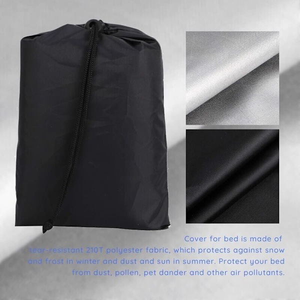 Opbevaringscover til 420D klapseng, universelt klapsengscover, universelt opbevaringscover, 85 x 33 x 107 cm, 33,5 \"x 13\" x 42 \", egnet til strandstole
