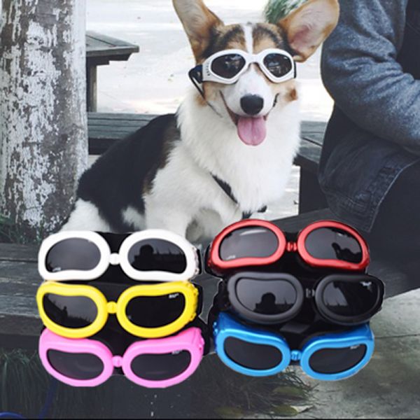 Hunde Goggles, Solbriller til kæledyr, Sammenfoldelige Hunde Goggles UV-beskyttelse Solbriller
