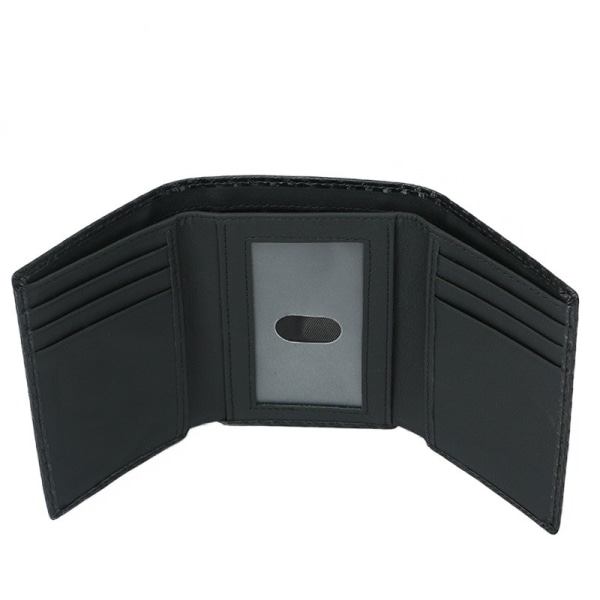 1 styk RFID pung til mænd 3-fold multi-card slot kohud pung