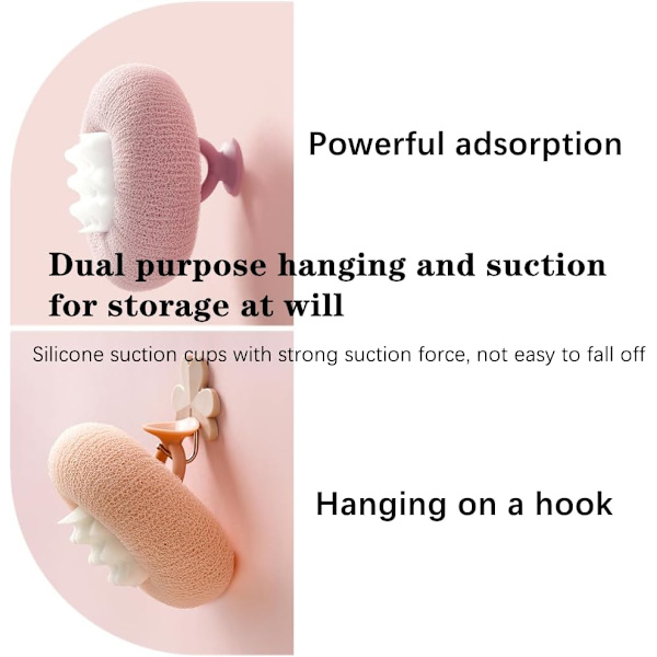 2-pakning badsvamp myk solsikke dusjpuff mesh pute bad loofah dusjsvamp dusjmassasjeball dusjnett