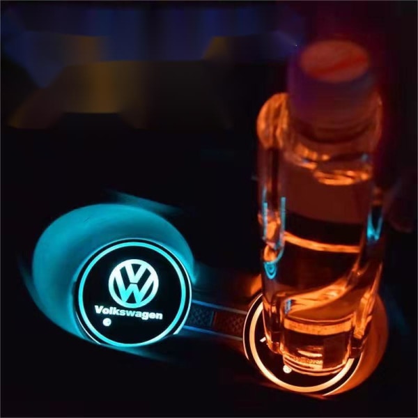 Bil färgglada självlysande vatten-och dalbana LED interiör atmosfär ljus Porsche