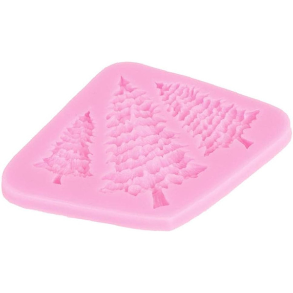 1 stk juletre silikonform fondant kakedekorasjon sjokoladeform