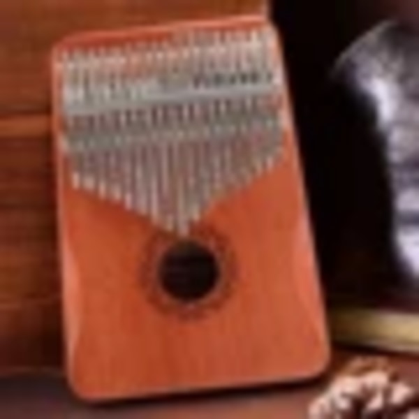 Kalimba Begyndere 17 Key Cloud Pattern Finger Piano bærbart instrument producerer smuk lyd Håndbeskyttelsesmodel