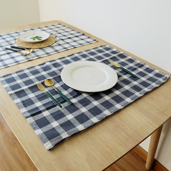 Blå bock på vit bakgrund - Rektangulära bordsdukar Anti-fläck, Tvättbara för dekoration Hushåll Kök Trädgård Picknick Utomhus