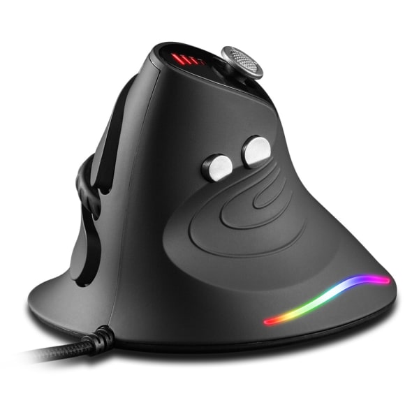 Silent Vertical Gaming Mouse - Ergonomisk mus for PC Gaming med