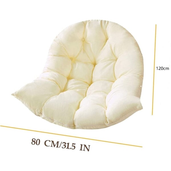 Hengekurv Sittepute Huske Hengende egg Hamp Himac Pute Vanntett Stol Sittepute Uten Stol - 20x80cm
