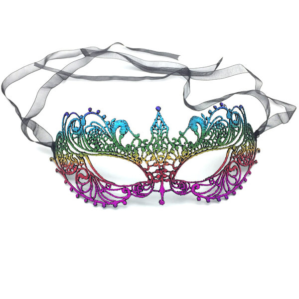 1 Pack Maskeradmasker Halloween Kostymmasker Karnevalsmasker (Slumpmässig färg)