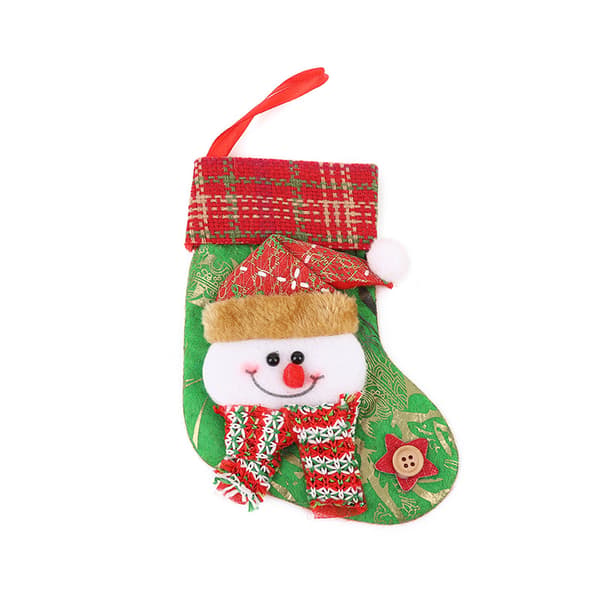 2 st julstrumpor, tecknade tomte sockhängsmycken, julgransprydnad strumpor