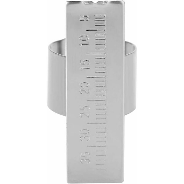 Endodontisk linjal, endodontisk rutinlinjal i rostfritt stål, endodontiska dentala instrument, dental endodontisk ringfinger stoclavable mätare, fingermätare