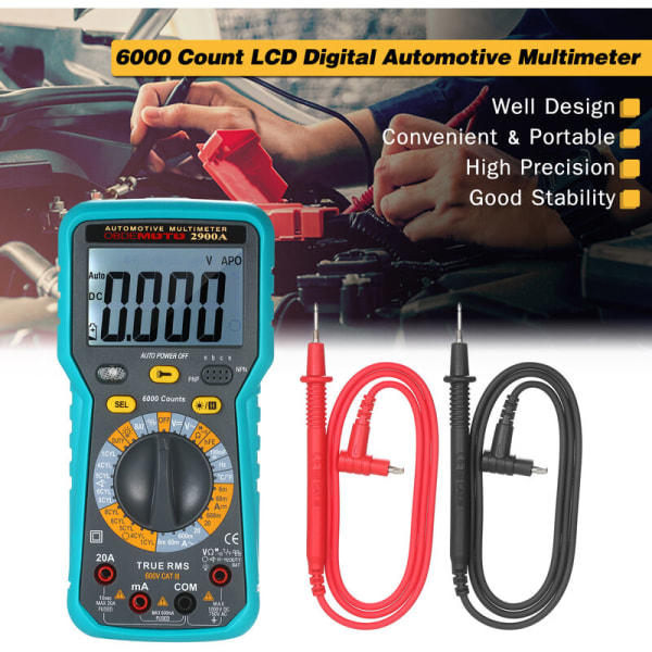 Intelligent digitalt multimeter og høykvalitets smart bil digitalt intelligent testinstrument