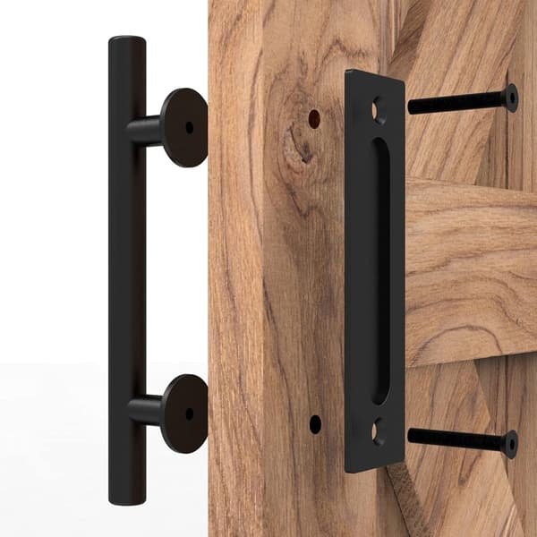 30cm Skydedørsgreb til Lader, med Flush Fingergreb, Greb og Flush Ladergreb Kit til Garagedør Skab