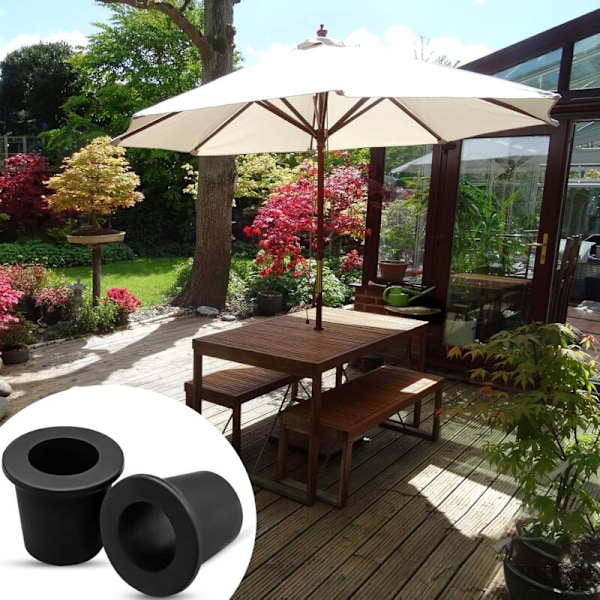 2-pack Parasollhålsöverdrag för Bord, Silikonkon Parasollstabilisator, Parasollhålsinsats för Bord eller Adapter för Poolparasoll