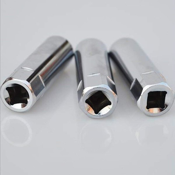Tændrørssæt (2 stk.), Tændrørsstiknøgle-ekstraktorværktøj med tynd væg (14mm+16mm)