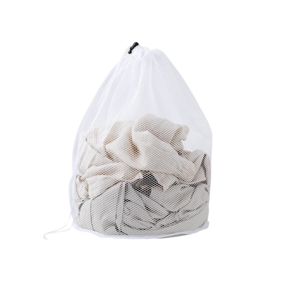 Vaskemaskin Mesh vaskepose vaskepose med snøring vaskenett for undertøysskjorter, 2 stk.