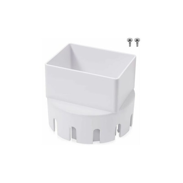 Nedløbsrørsadapter, plastik nedløbsrørsadapter til tagrender nedløbsrør (egnet til afløb på 7,6 x 10,2 cm)