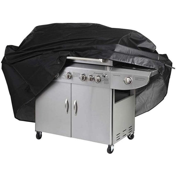 Grilli suoja (145 x 61 x 117cm) Grilli suoja BBQ suoja Anti-UV Anti-vesi Anti-kosteus mustalla säilytyspussilla Weberille, Hollannille