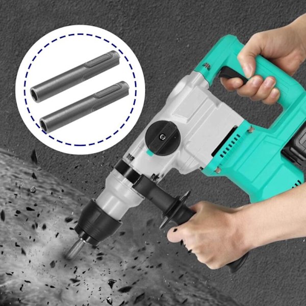 2 stycken SDS till 1/4 tum Skogsadapter till hexagonal stång stångkonverteringsverktyg Magnetisk hylsadapter för SDS 60mm hammarborrverktyg