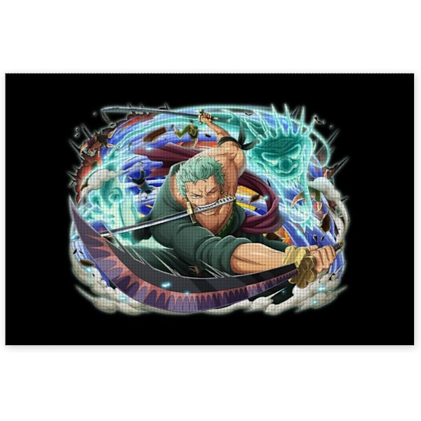 Lastenhuoneen seinätarrat, kodin sisustus, one piece 3D-näkymä seinämaalaus, lasten seinätarra, animejuliste 40*60cm