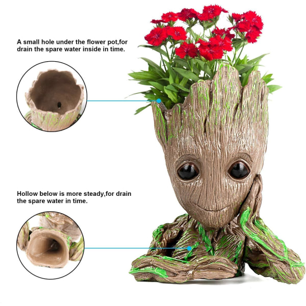 Groot Blomsterpotte - Actionfigur til Planter og Penne fra den Klassiske Film - Perfekt som Gave