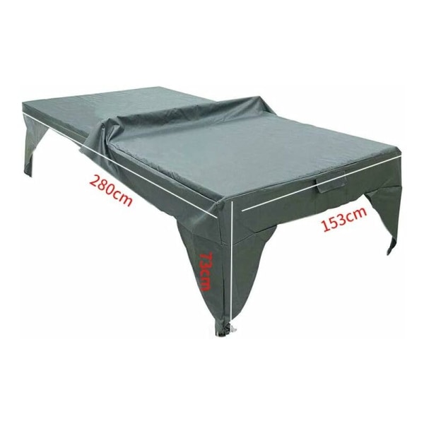 Foldable Dust-proof Ping Pong Table Cover for Playground - Practical Outdoor - Waterproof - Easy to Clean - Wear-Resistant - Lightweight，Gray（280 x