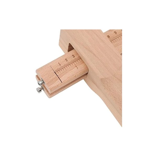 180x41mm Håndlaget lærrem i tre Andre hageredskaper treskjærer beltekutter med justerbar stang Kopp DIY-verktøy
