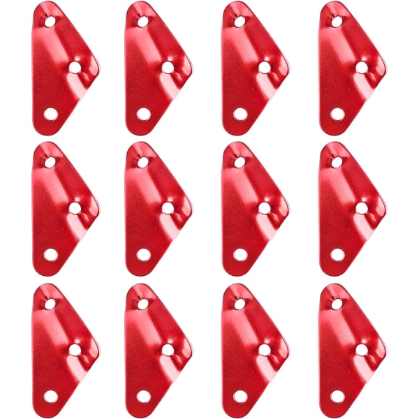 (Punainen (kolmio) - 12 kpl set ) Alumiininen retkeilyköyden kiristinköysi
