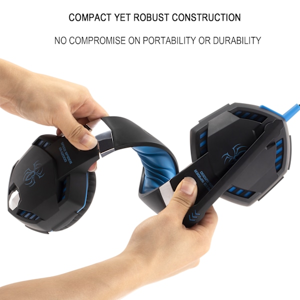 G2000 Stereo Gaming Headset för Controller, Brusreducerande Over-Ear Hörlurar med Mikrofon (Stil 2)