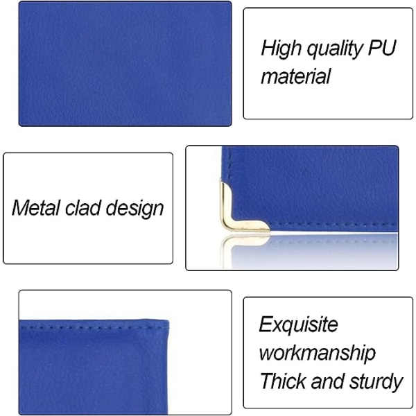 Brittiläinen passi miesten ja naisten lompakot (sininen), matkustamiseen PU nahkainen passikuori