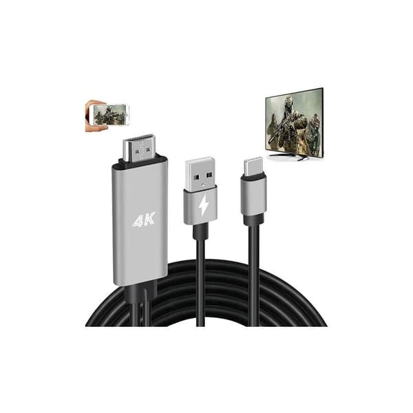 USB C til HDMI 4K adapter, Benfei Thunderbolt 3 til HDMI [Aluminiumskall og nylonkabel]