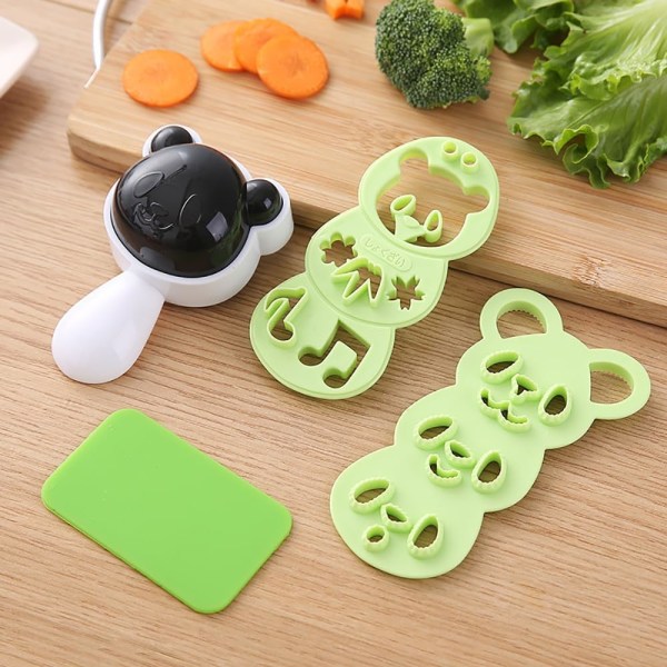 Risbollform, söt pandarisbollform Sushiform Köksrismaskin DIY Sushi Making Kit Köksverktyg för lunch Bento Box Tillbehör
