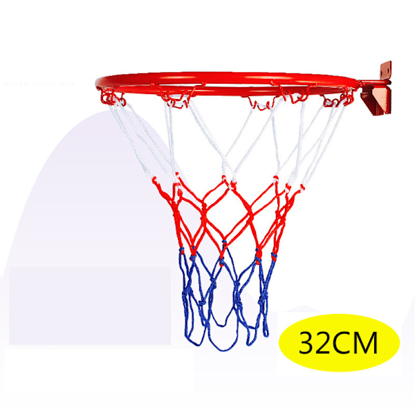 Basketkorg för barn inomhus och utomhus, diameter 25/32/45CM, basketkorg för förskola med nät och skruvar (32 cm)