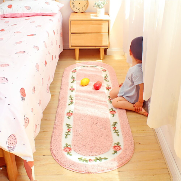 Pysy nuorena ja kauniina Ruusu Alue Rug Olohuone Makuuhuone Super Pehmeä Kylpyhuone Matto Liukumaton Ovimatto Keittiö Matto 19.68x49.21 tuumaa
