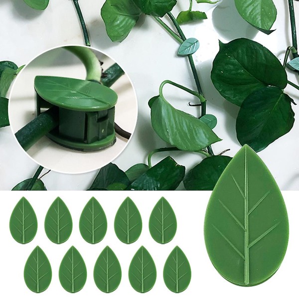 10 stk Simulering Grønnbladplante Klatrevegg Vinbladvegg F