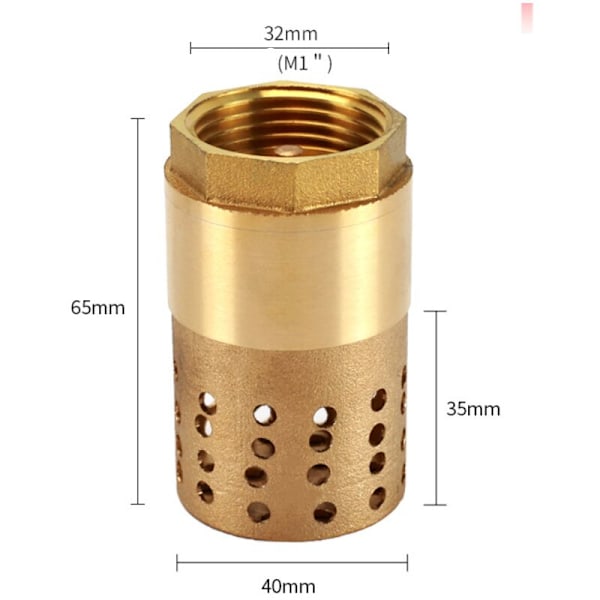 1 tums pump backventil - Golvventil (1 tum)