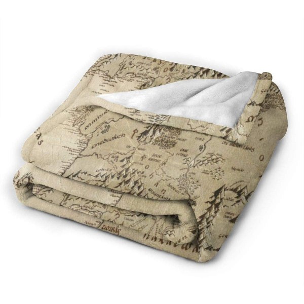 Teppe Middle Earth Map Teppe Ultra Soft Velvet Blanket Lightw