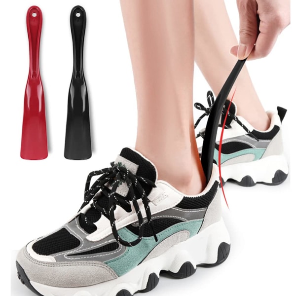 Shoe Horn 2 Pack Plastic Shoe Helpers Portable Comfort Grip Trave