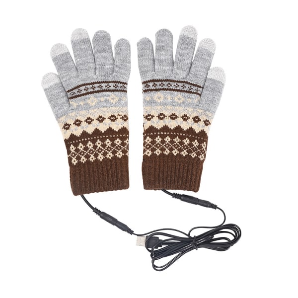 Opvarmede handsker til mænd og kvinder, plug and play USB-opvarmede handsker, USB-opvarmede handsker til skrivning, vintervarme laptop-handsker, vaskbart design, vinter g