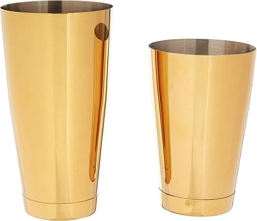 Rostfritt stål cocktailshaker set (guld), 820ml och 650ml