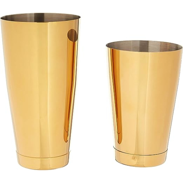 Rustfrit cocktailshaker-sæt (guld), 820 ml og 650 ml