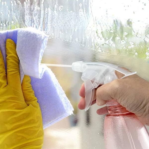 (Rose, Blå, Sort) 3 stk. 500 ml tomme sprayflasker, genanvendelige plastik sprayflasker, tom sprayflaske, til rengøring, havearbejde, frisør