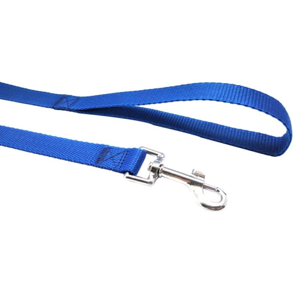 Nylon dressyrkoppel för små, medelstora och stora hundar, 5 meter långt för hundar/valpar, för lydnadsträning, camping (5 meter, blå)