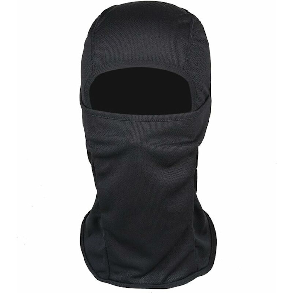 Lolypot vindtett balaclava skimaske motorsykkelmaske balaclava, multifunksjonell tynn og pustende skihue for kvinner og menn (svart)