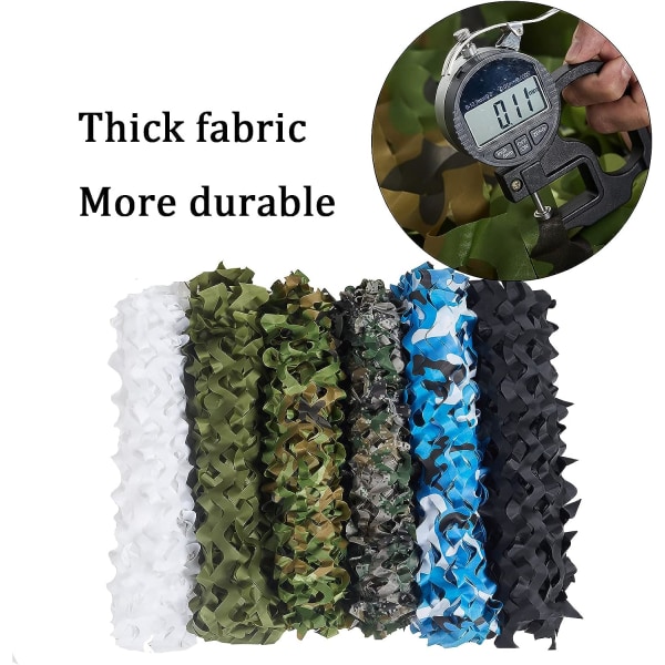 Woodland Military Network Camouflage Netting Lätt Vikt Hållbar